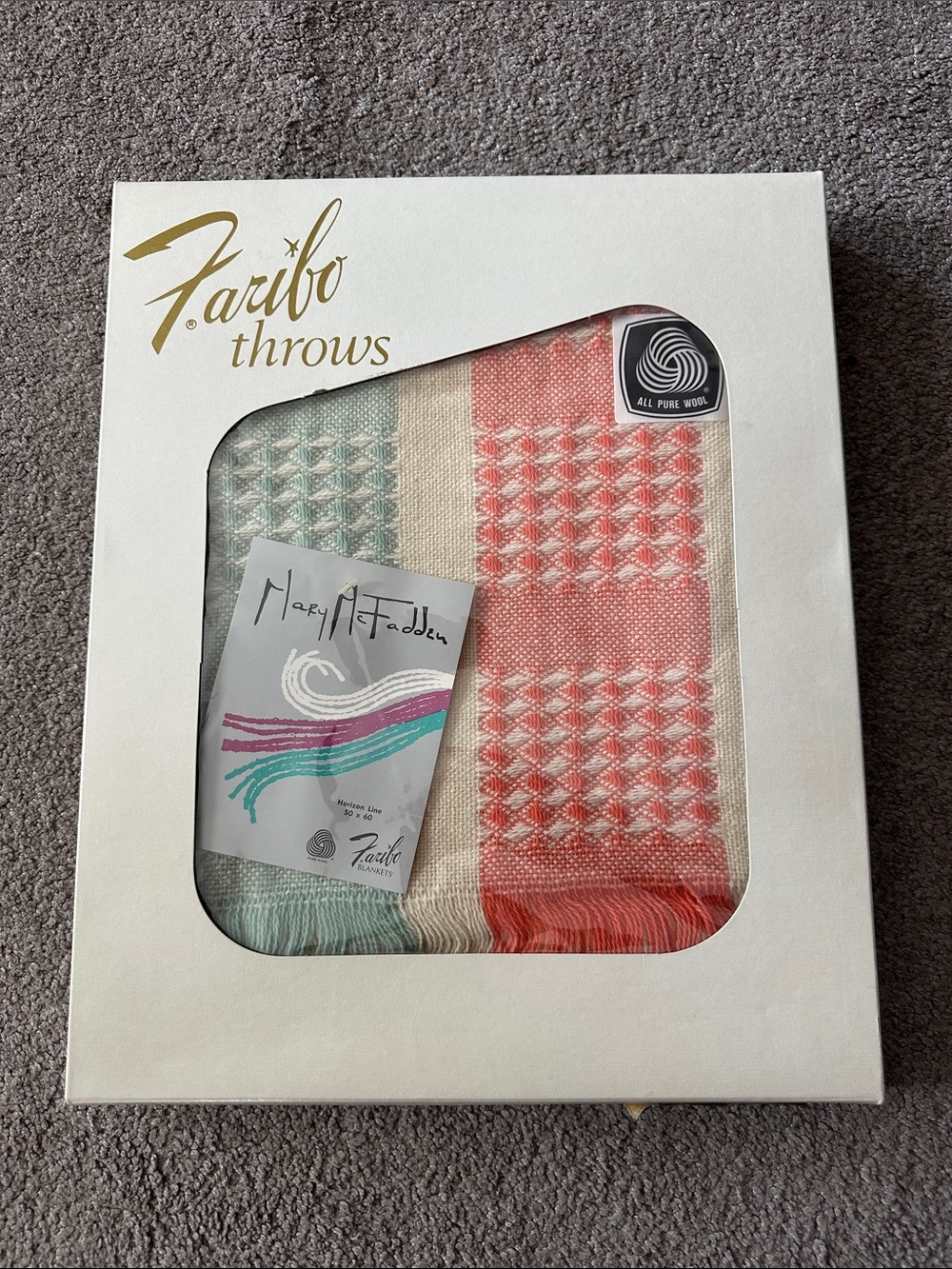 Faribo throw 50x50 - new in package
